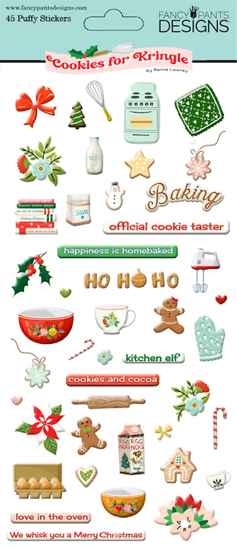 Cookies for Kringle - Puffy Stickers