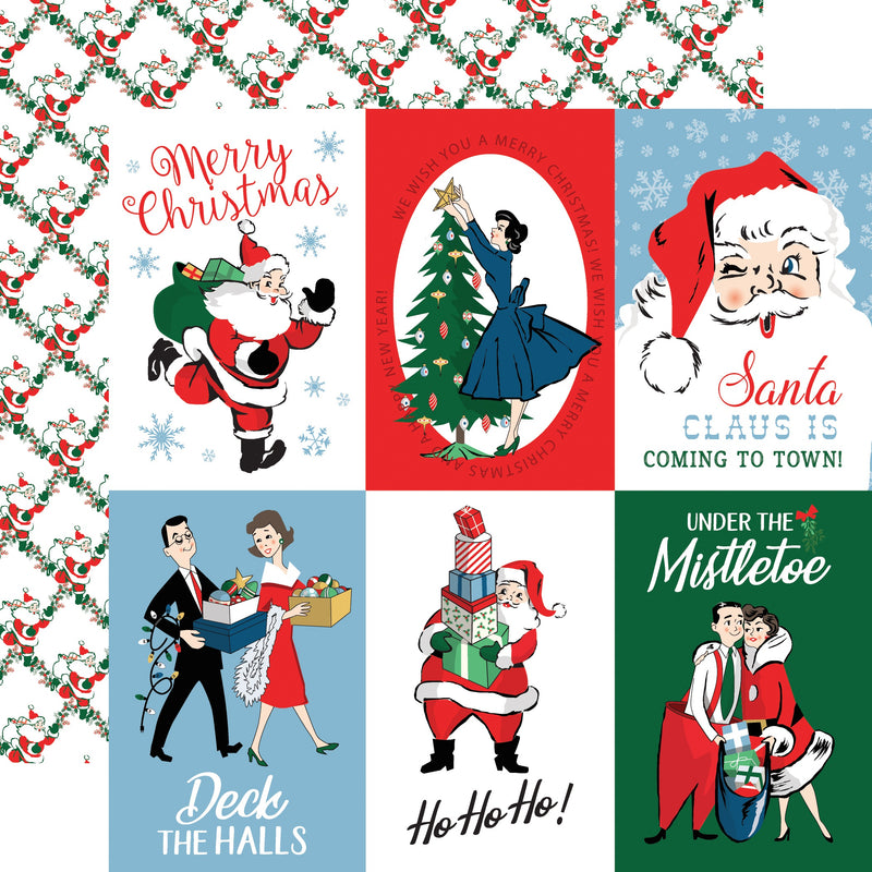 Merry Christmas Double-Sided Cardstock 12X12 - 4X6 Journaling Cards