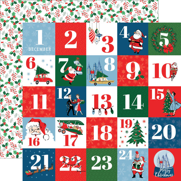 Merry Christmas Double-Sided Cardstock 12X12 - Countdown To Christmas
