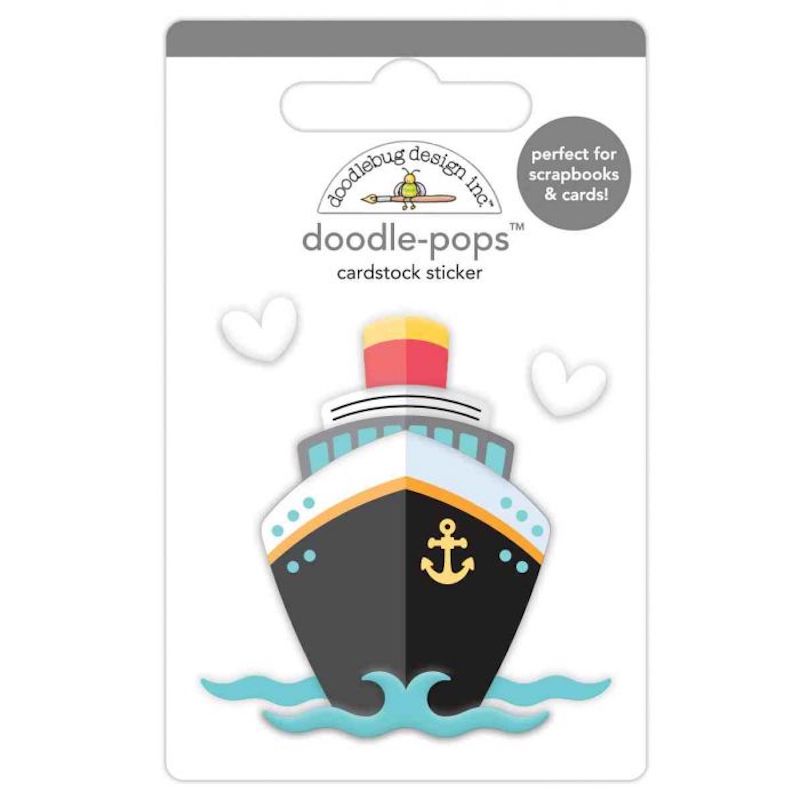 Doodle-Pops Cardstock Sticker - Bon Voyage