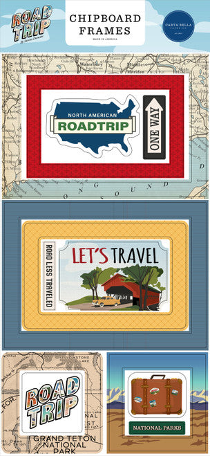 Road Trip Collection - Chipboard Frames