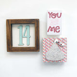 Accessory Tray Kit - February ("14" in Frame, Choc Kiss, You & Me Block)