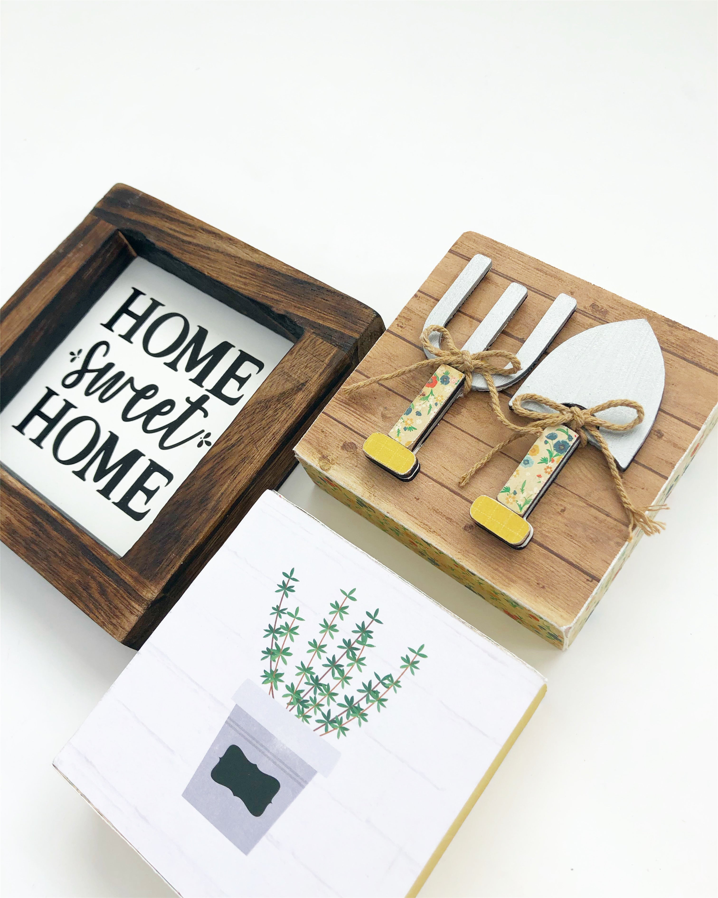 Accessory Tray Kit - May (Home Frame, Garden, Shovels)