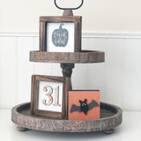 Accessory Tray Kit - October (Trick Frame, 31 Frame, Bat & Witch Hat)