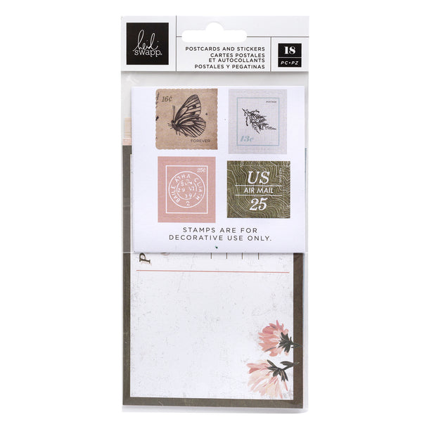 Storyline Chapters Postcards & Stamp Stickers 18/Pkg by Heidi Swapp