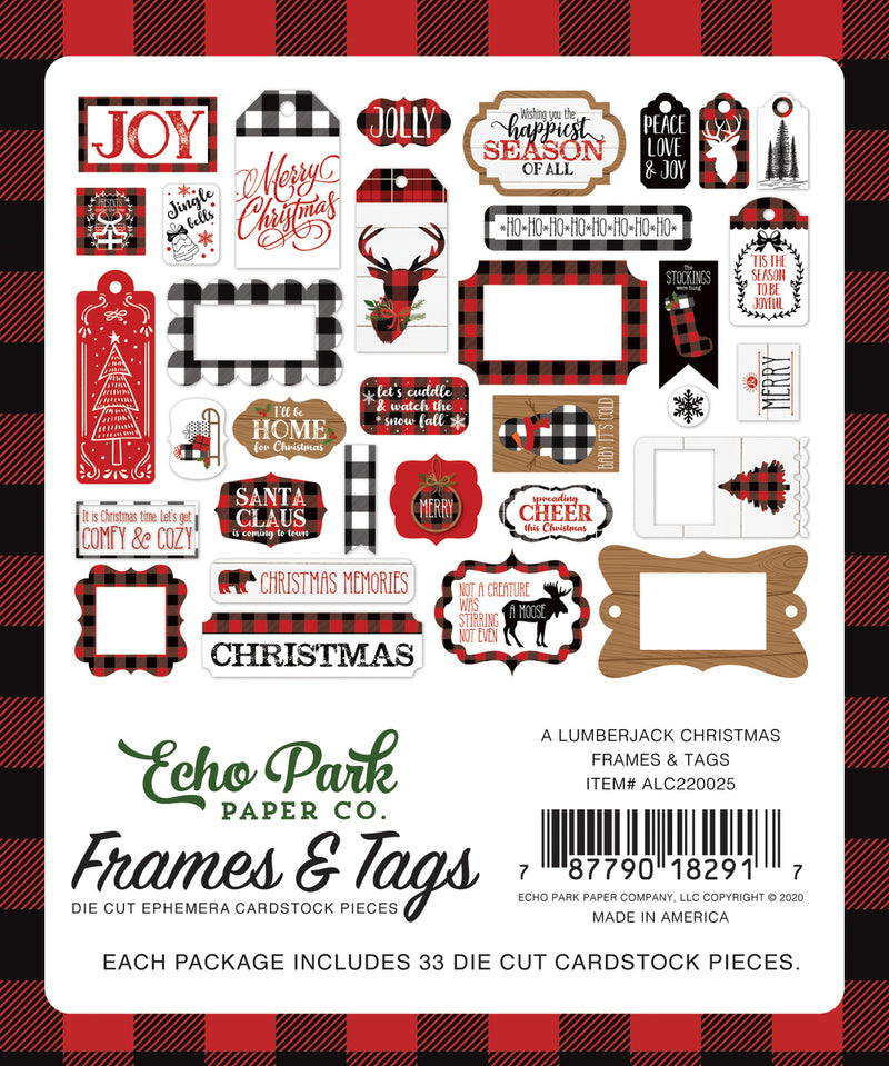 A Lumberjack Christmas Frames & Tags