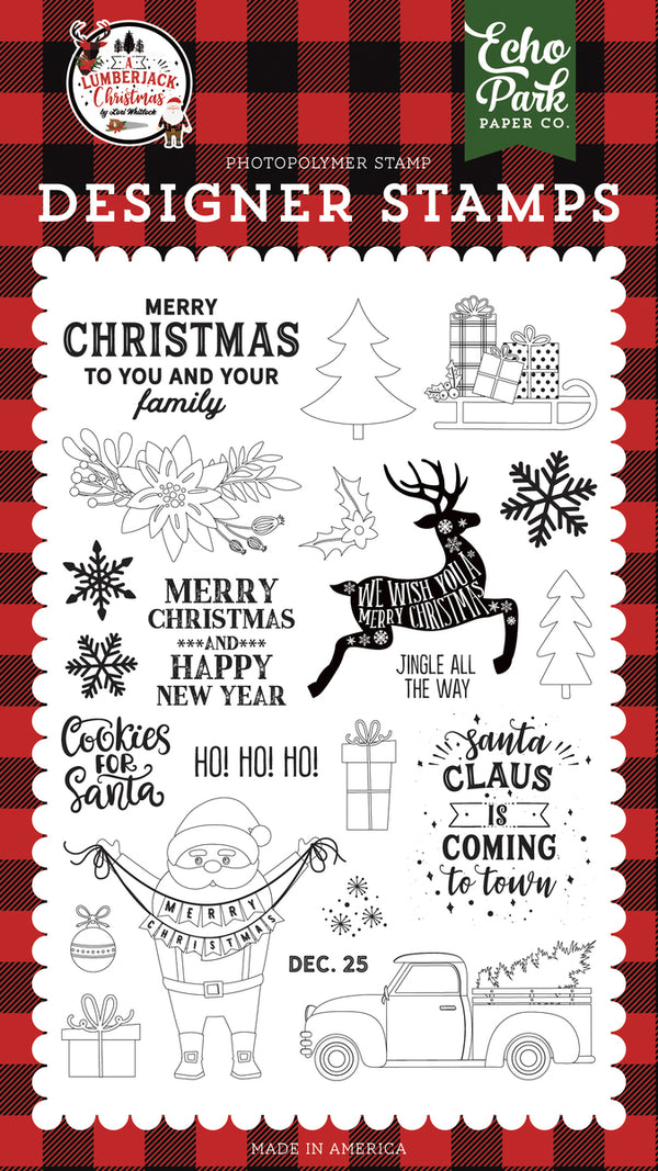 A Lumberjack Christmas - Cookies for Santa Stamp Set