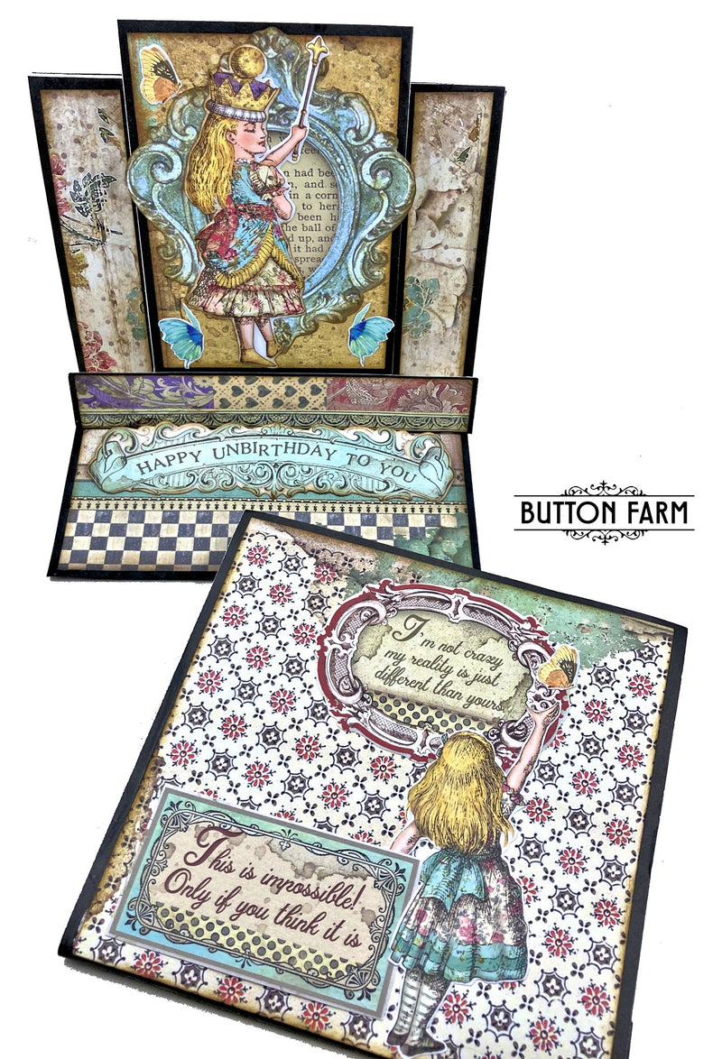 Alice Through the Looking Glass Card Kit by Kathy Clement