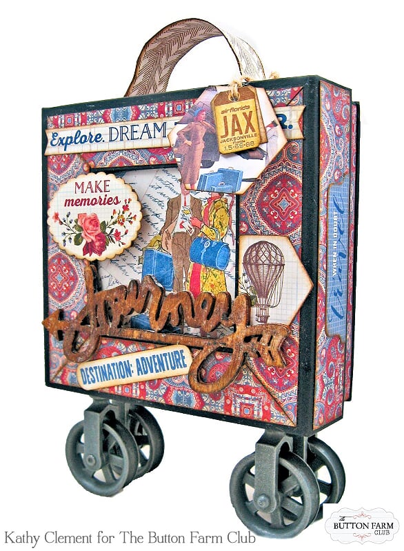 Authentique Quest Photo Box by Kathy Clement ~ Digital Tutorial