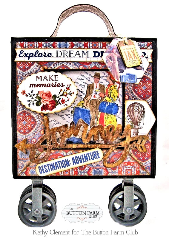 Authentique Quest Photo Box by Kathy Clement ~ Digital Tutorial