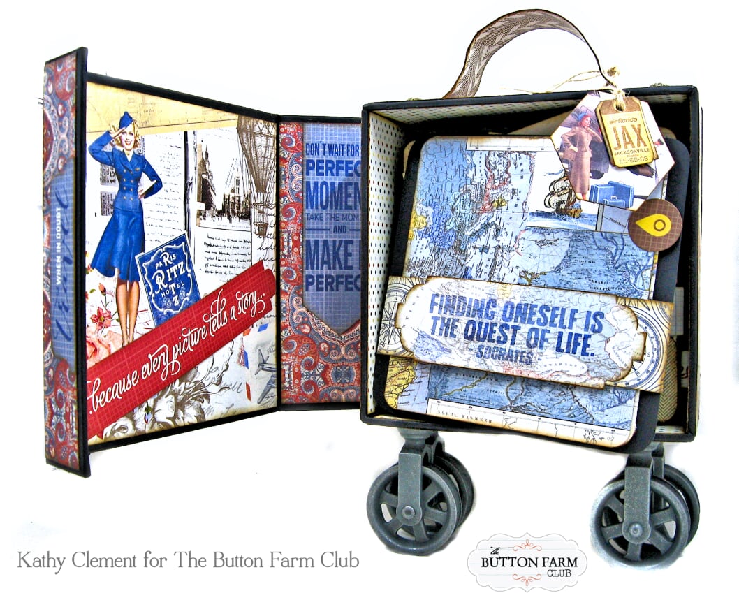 Authentique Quest Photo Box by Kathy Clement ~ Digital Tutorial