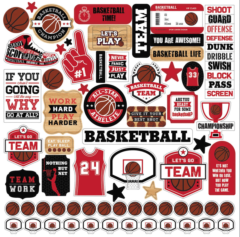Basketball Element Sticker