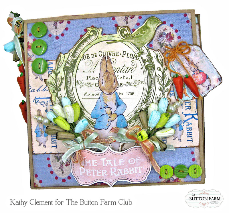 Peter Cottontail Folio by Kathy Clement ~ Digital Tutorial