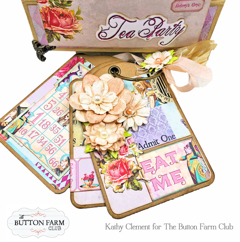 Alice’s Tea Party Boxed Mini Album Kit ~ Digital Tutorial