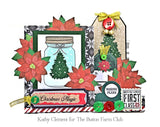Evergreen & Holly Christmas Card Kit by Kathy Clement