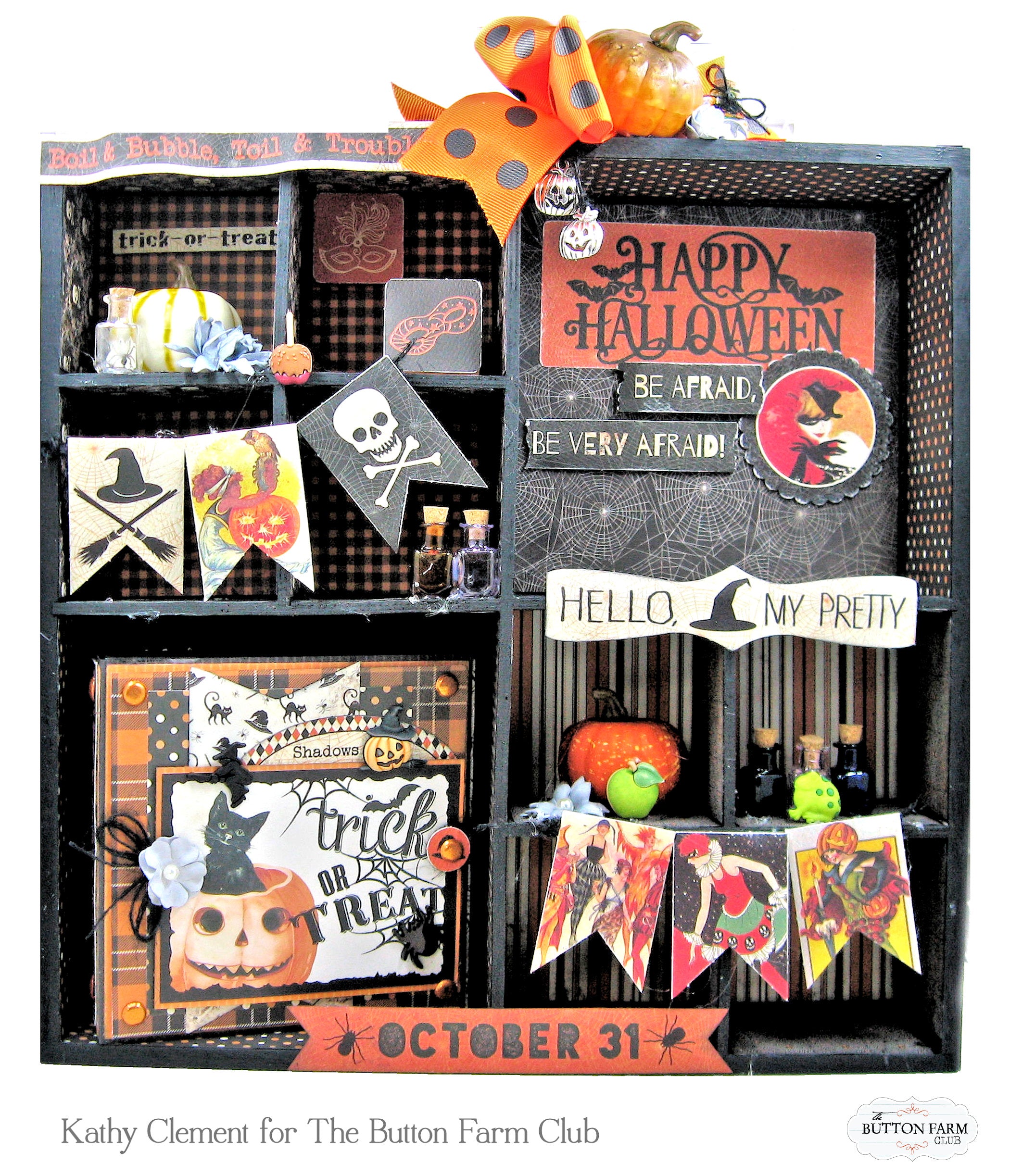 Masquerade Halloween Home Décor and Folio Kit ~ Digital Tutorial