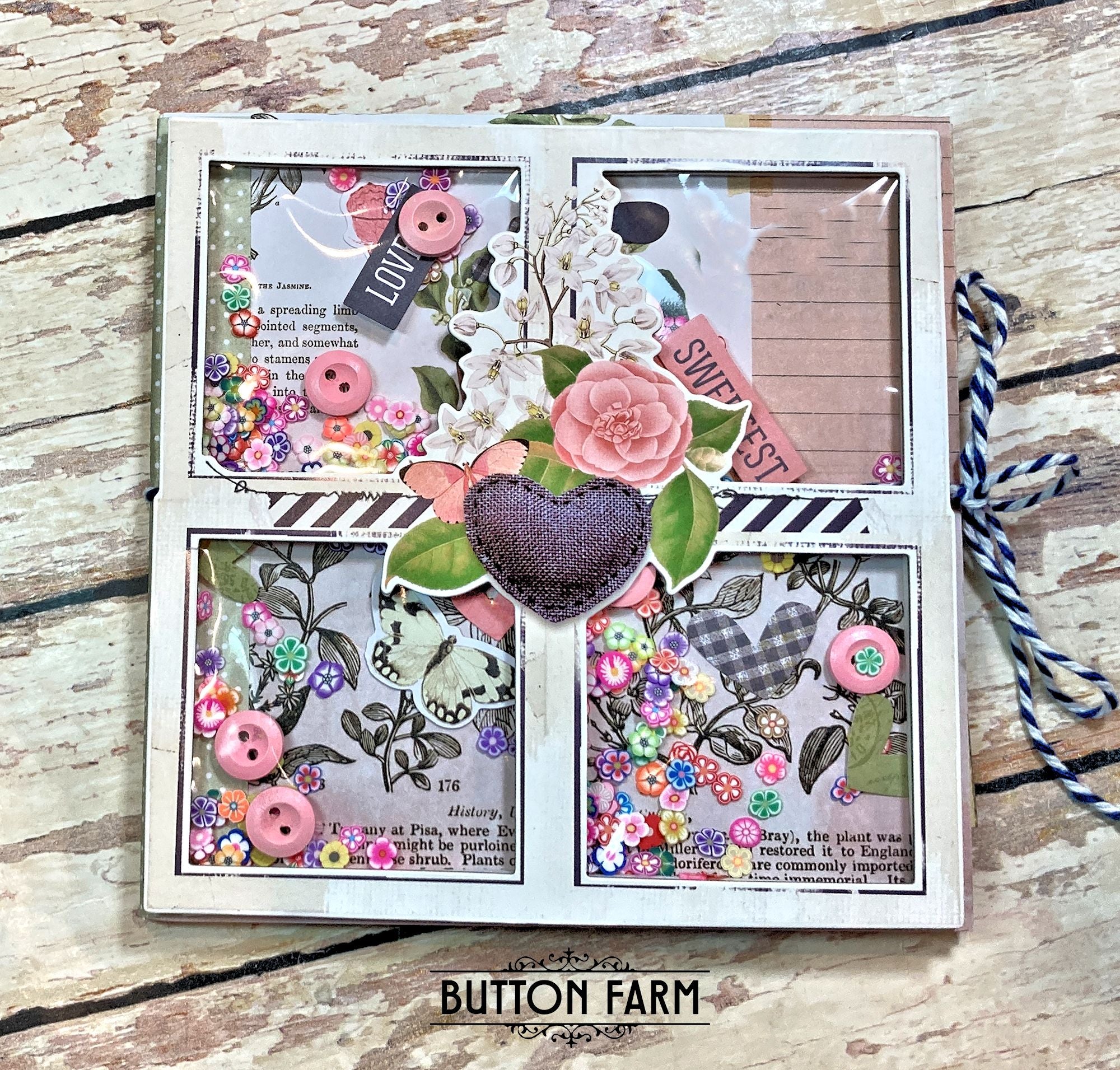 Simple Vintage Indigo Garden Card Kit by Kathy Clement