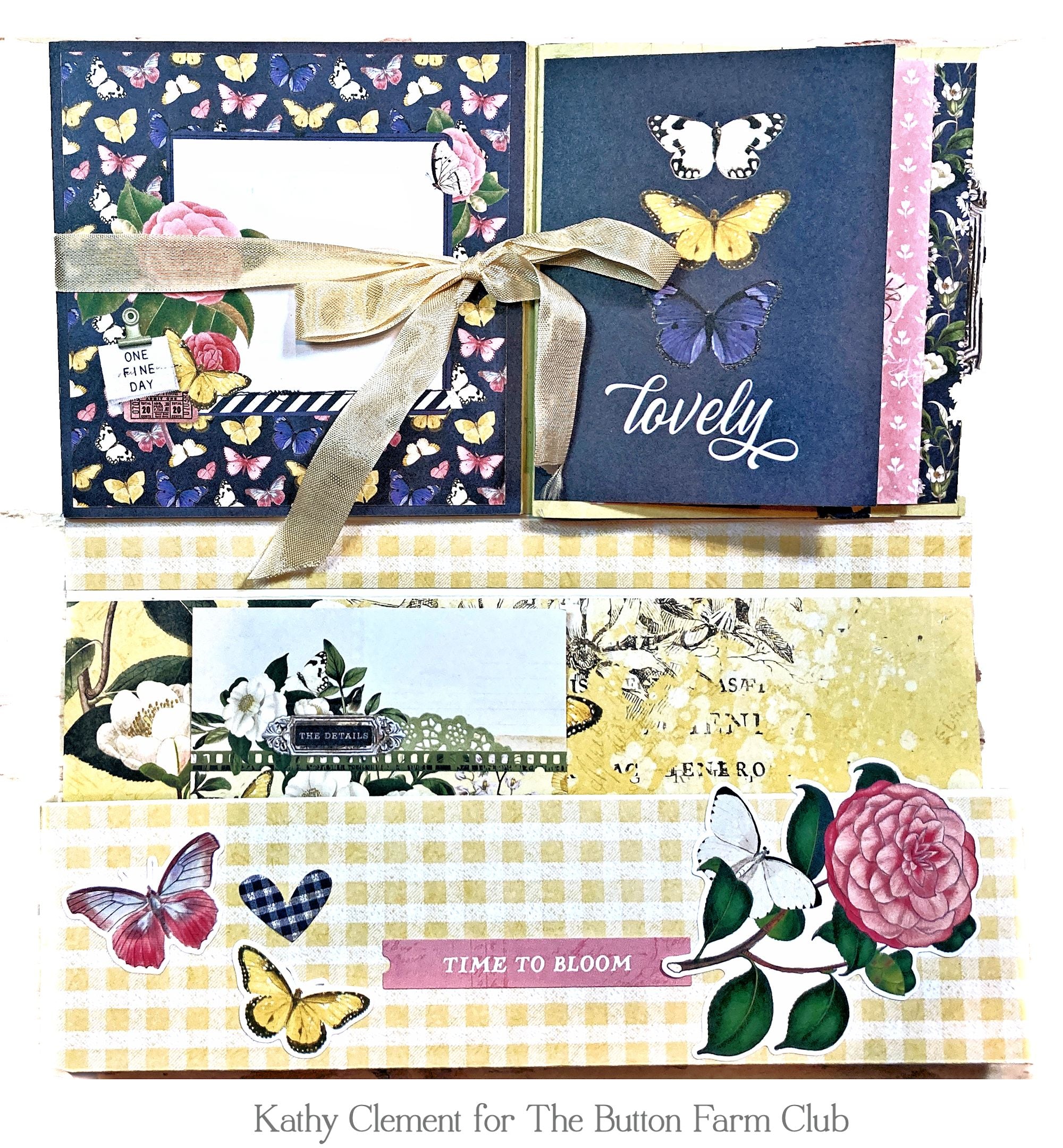 Simple Vintage Indigo Garden Card Kit by Kathy Clement