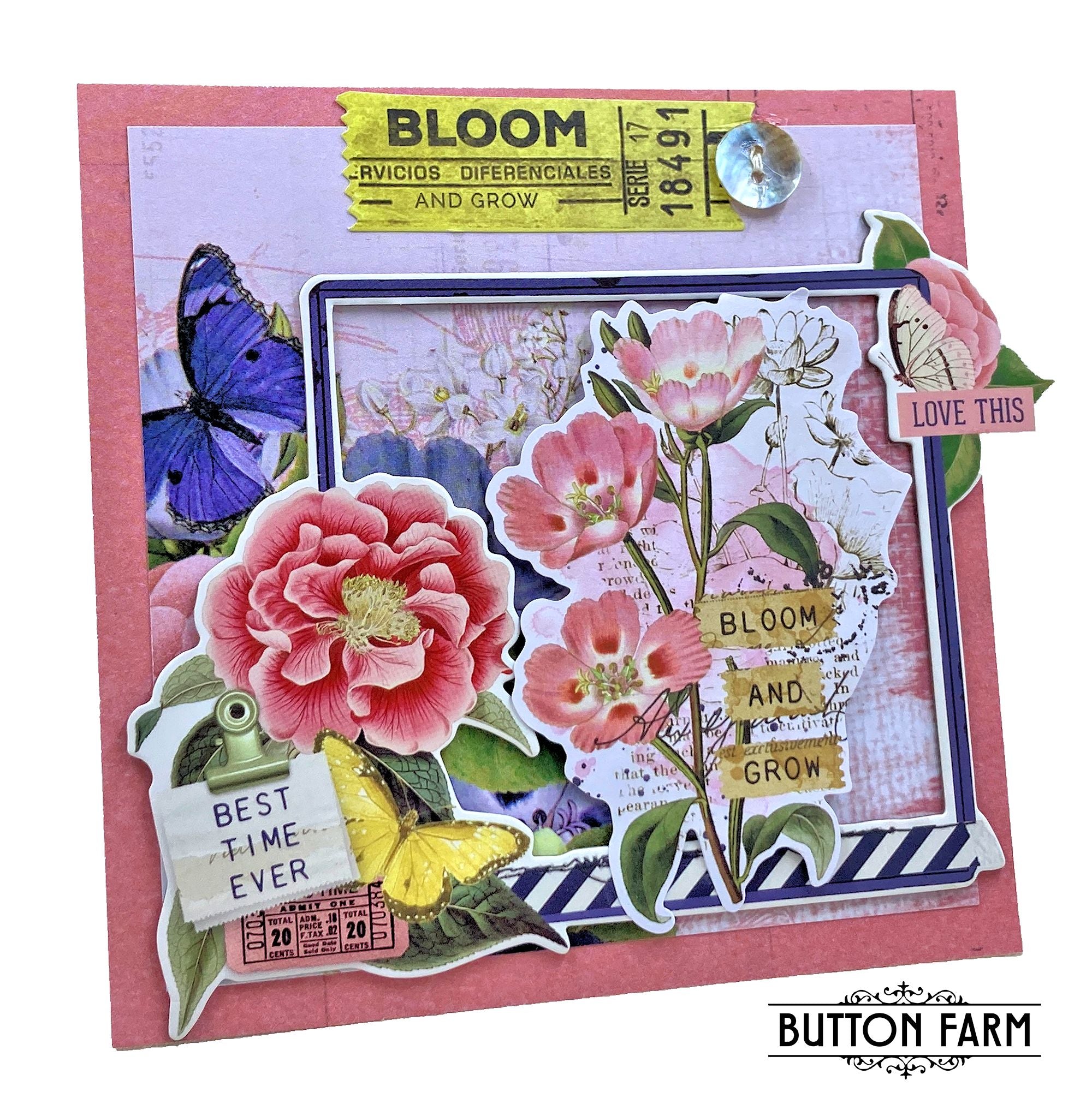 Simple Vintage Indigo Garden Card Kit by Kathy Clement