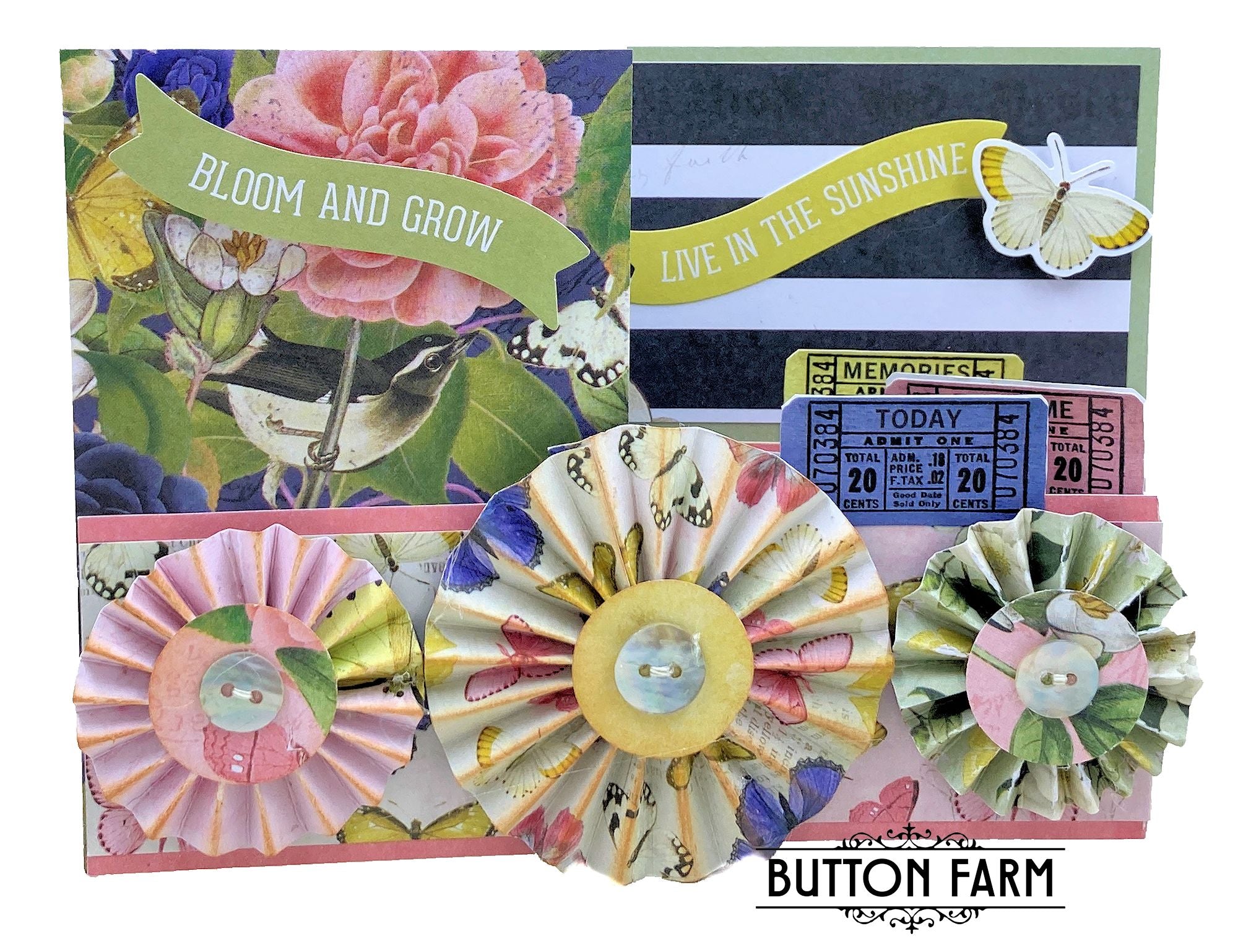 Simple Vintage Indigo Garden Card Kit by Kathy Clement