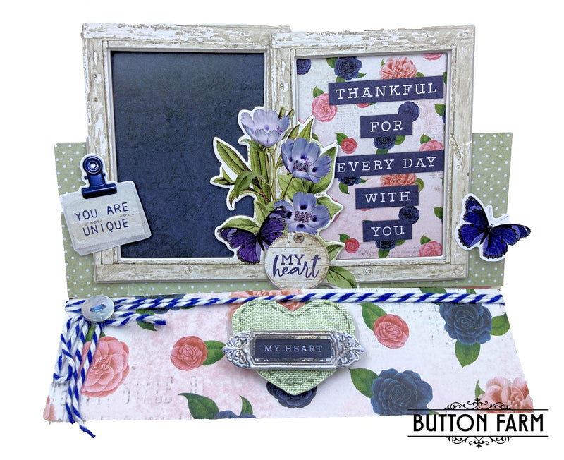 Simple Vintage Indigo Garden Card Kit by Kathy Clement