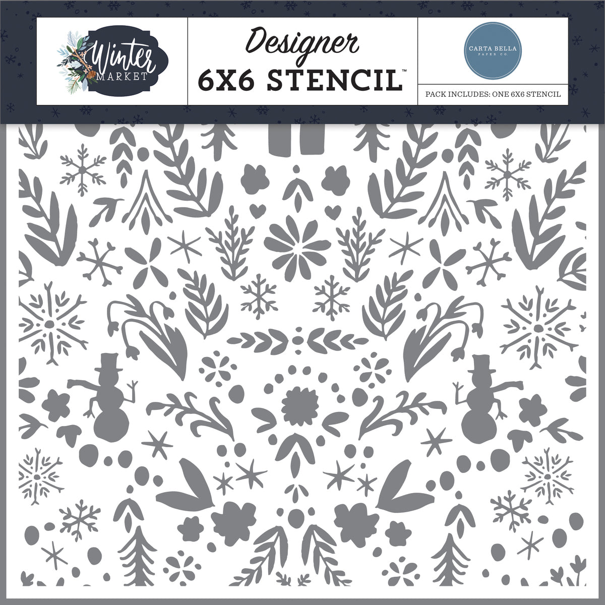 Winter Market  - Winter Wonderland Stencil