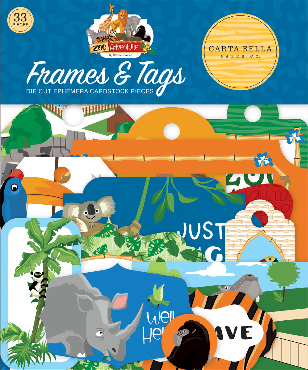 Zoo Adventure Frames & Tags
