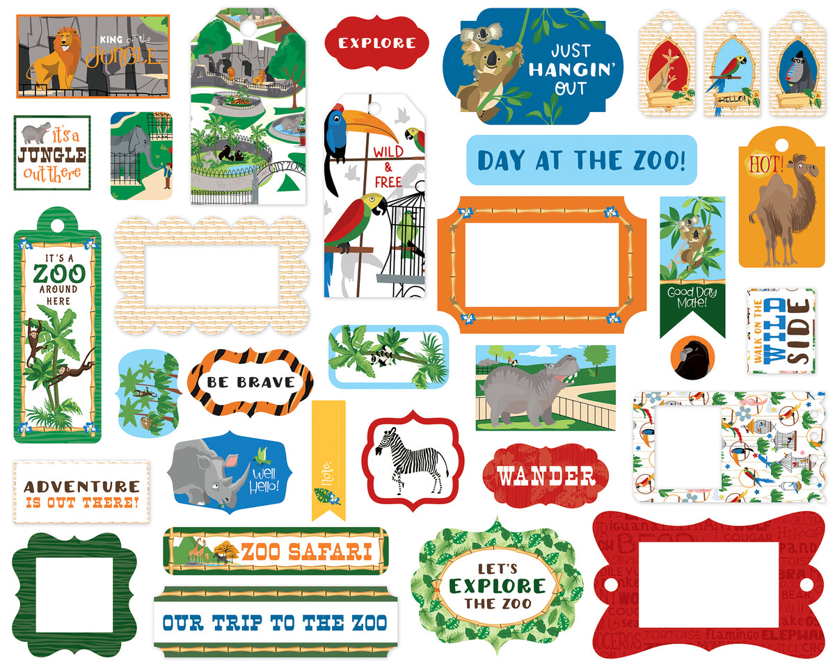 Zoo Adventure Frames & Tags