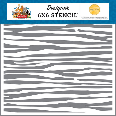 Zoo Adventure - Tiger Stencil