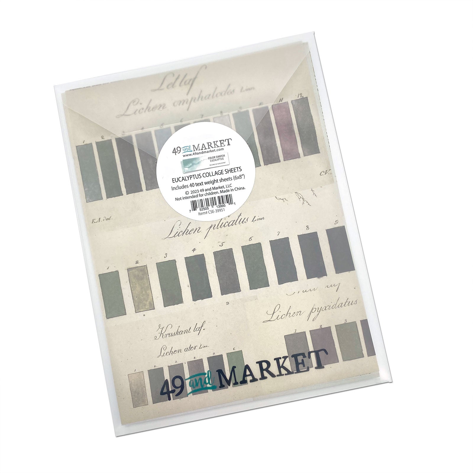 Color Swatch Eucalyptus – Collage Sheets