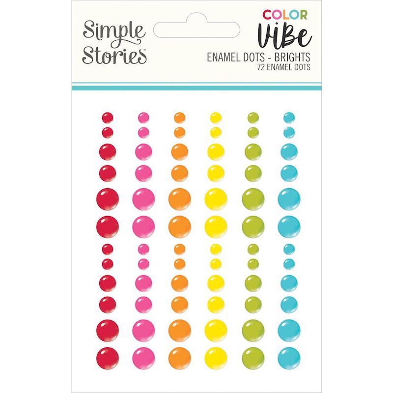 Color Vibe Enamel Dots - Brights