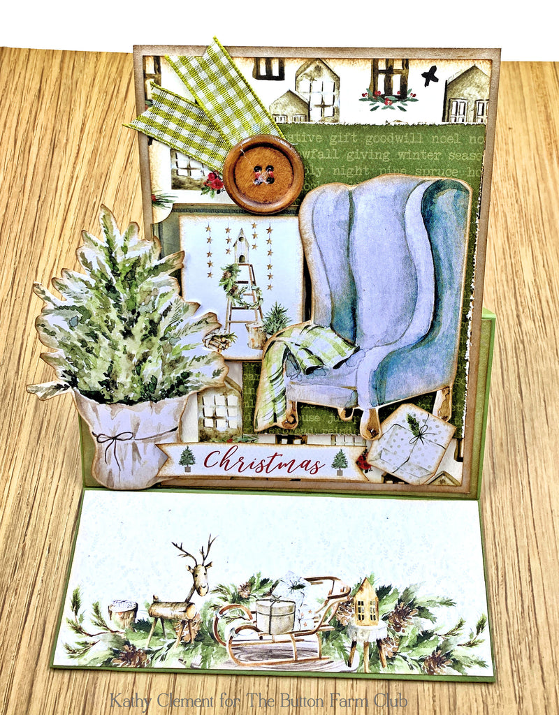 Cosy Winter Christmas Card Kit by Kathy Clement