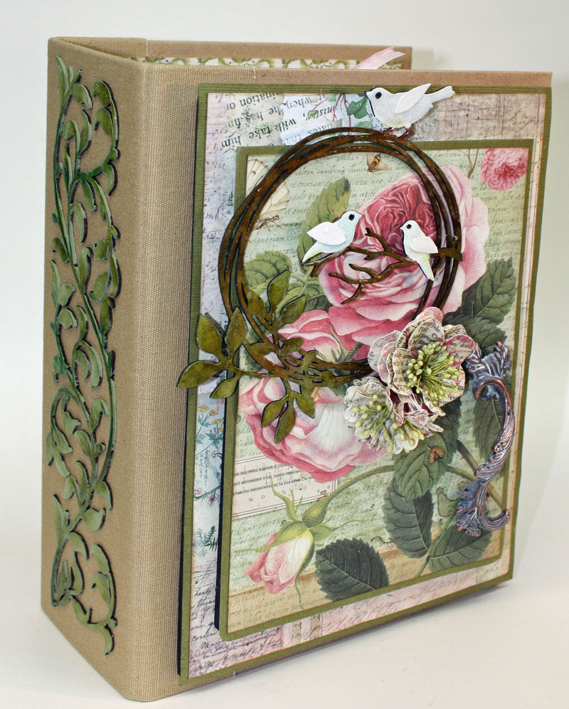Stamperia Spring Botanic Mini Book by Nancy Wethington ~ Digtial Tutorial