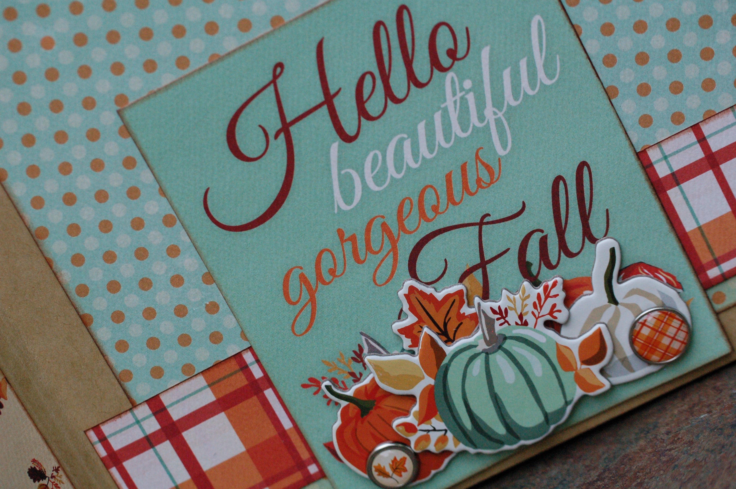Fall Break  Button Farm Club Mini Album ~  Digital Tutorial