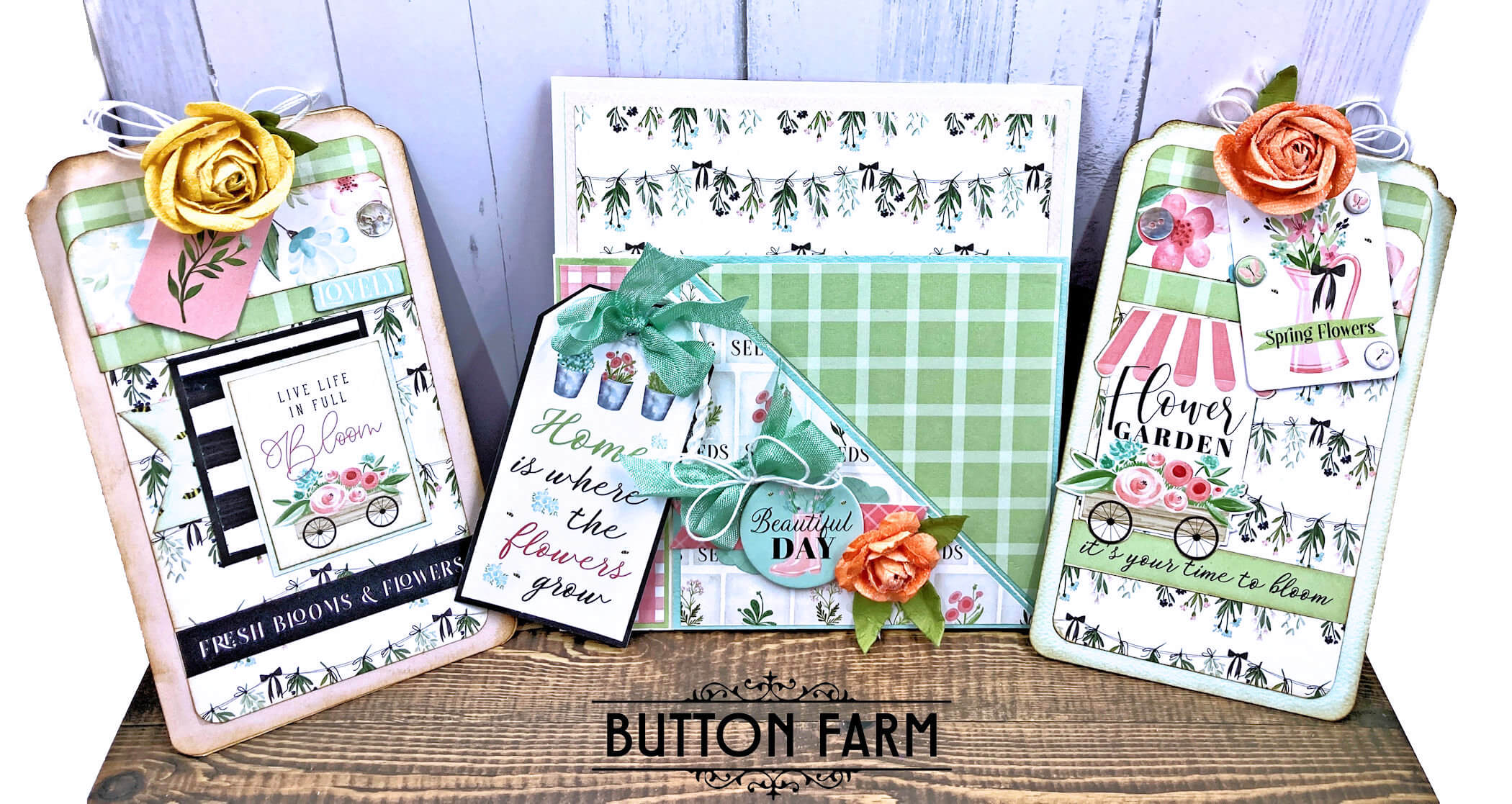 Carta Bella Flower Garden Card Kit by Kathy Clement - Digital Tutorial