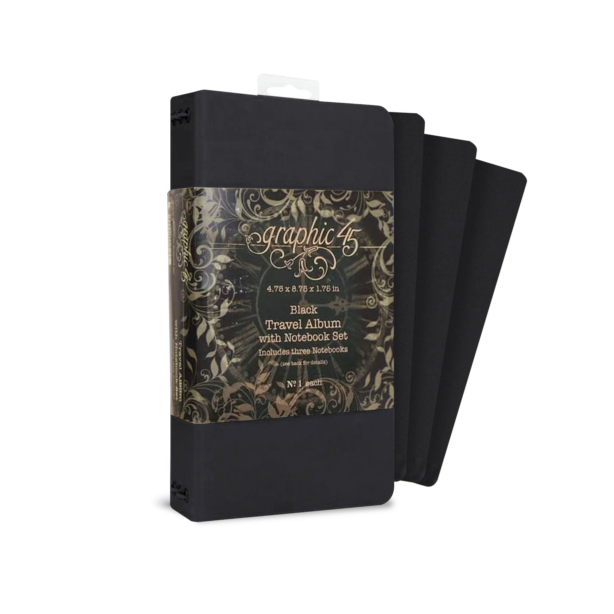 Travel Album with Notebook Set ~ black