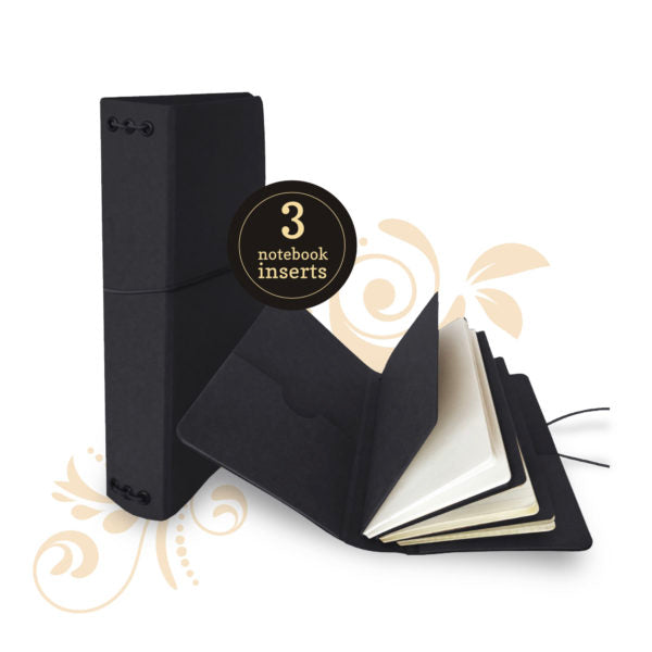 Travel Album with Notebook Set ~ black