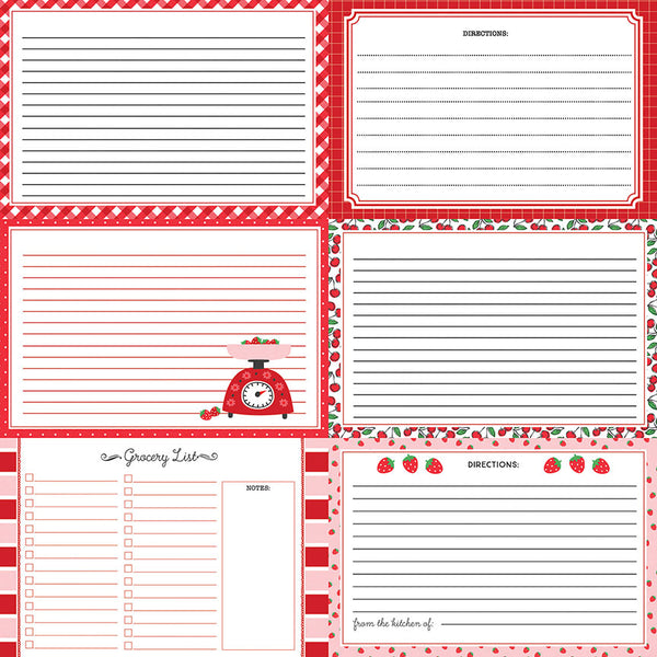 Happy Fruit - Red Recipe Cards