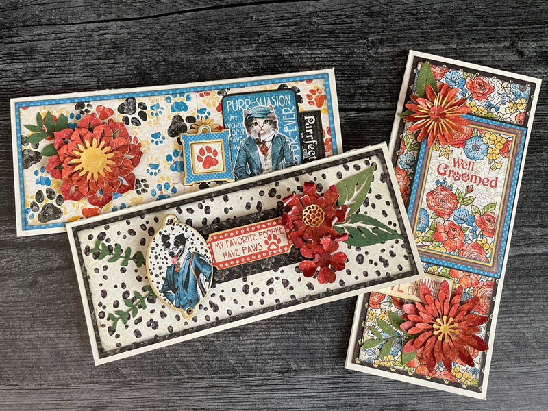 September G45 Well Groomed – Floral Slim-Line Card Set ~ Vol 9 - 2021
