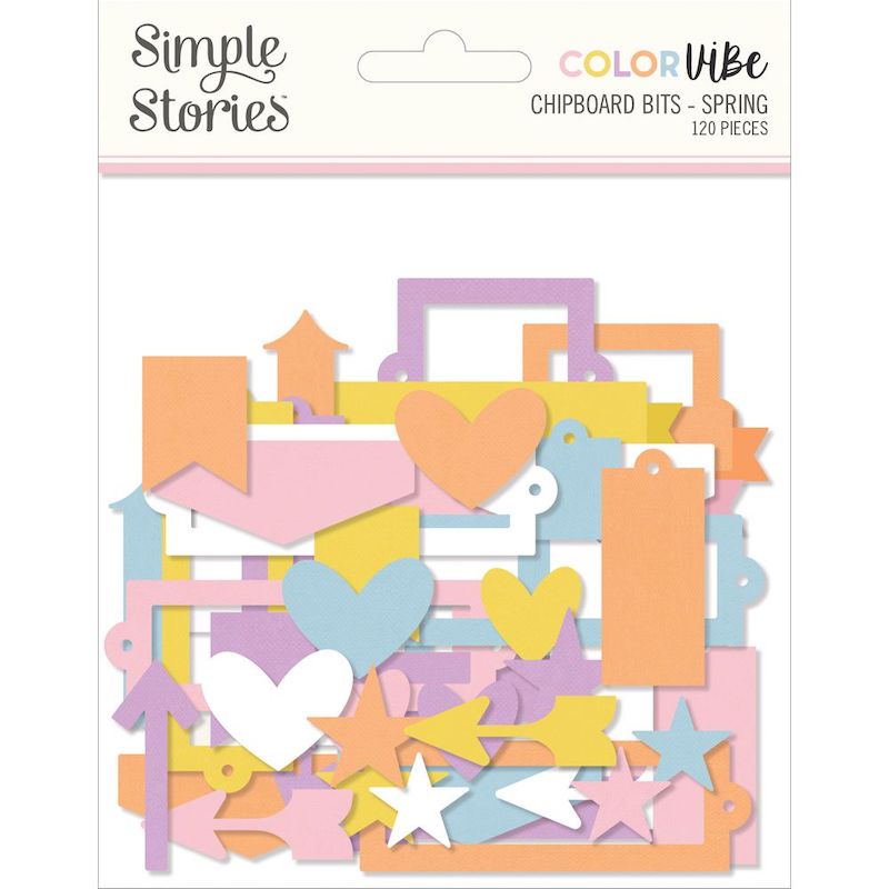 Color Vibe Chipboard Bits & Pieces - Spring