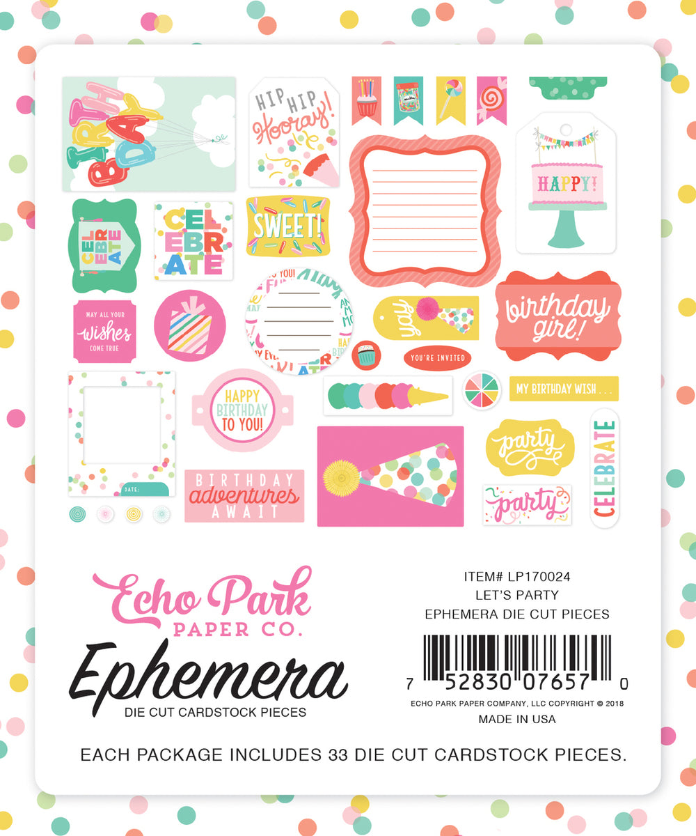 LET'S PARTY EPHEMERA