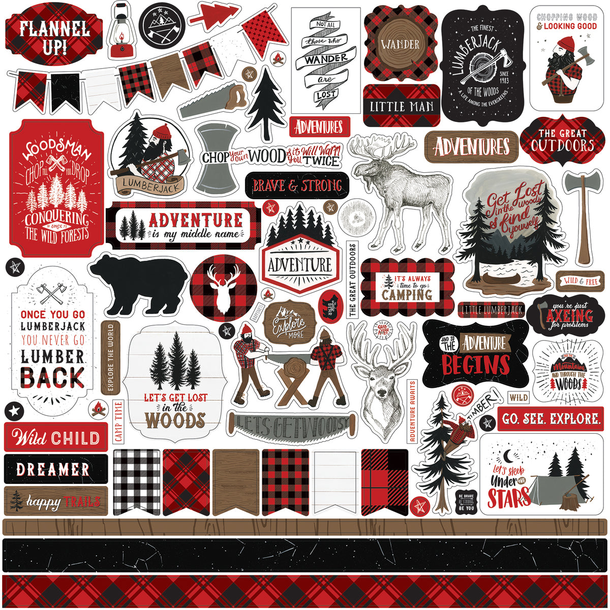 Let's Lumberjack Element Sticker