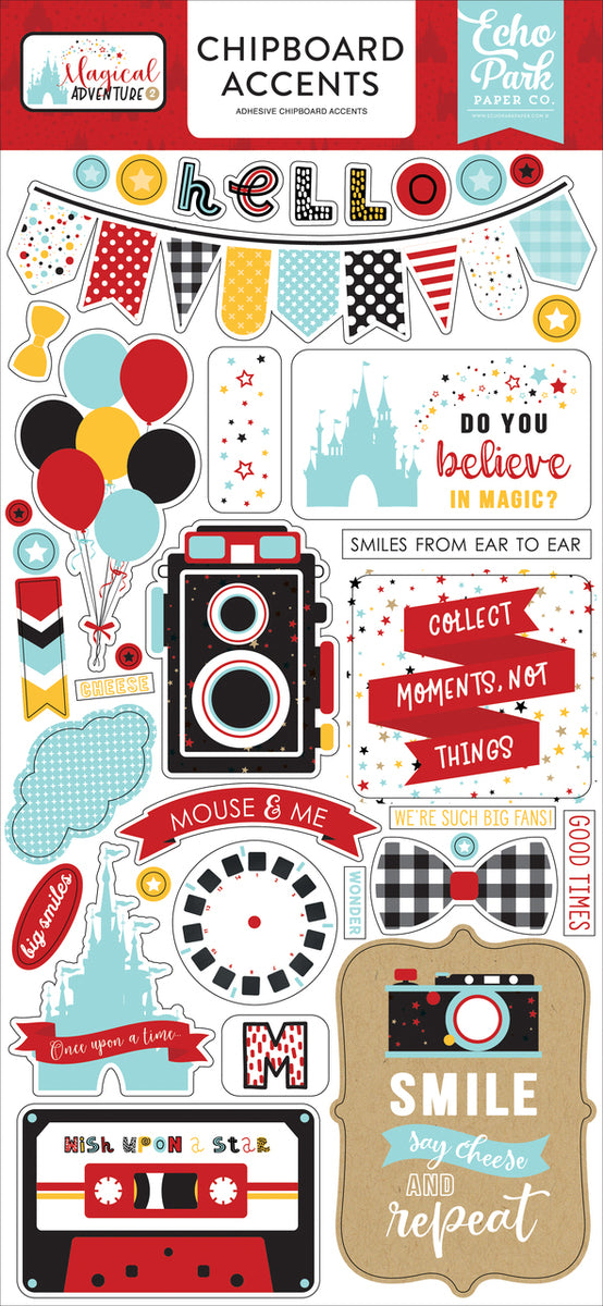 MAGICAL ADVENTURE 2 6X13 CHIPBOARD ACCENTS