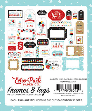Magical Birthday Boy Frames & Tags