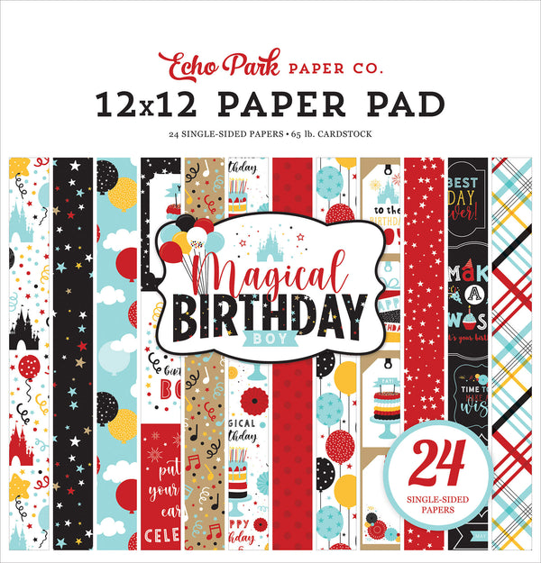 Magical Birthday Boy 12x12 Paper Pad
