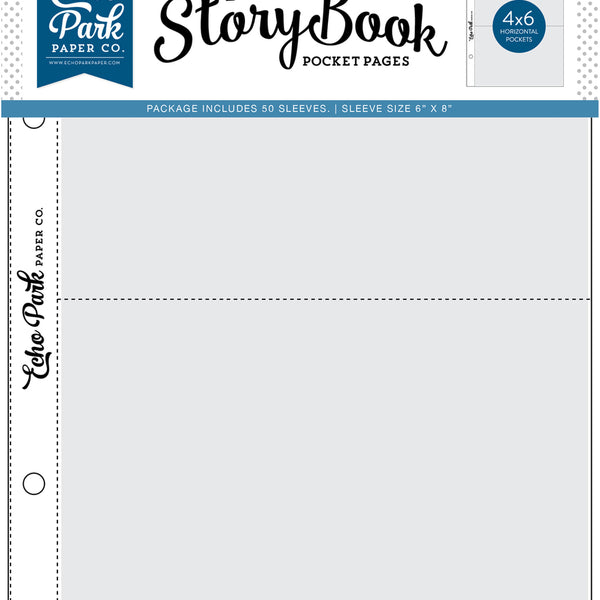 My Story Book: 4x6 Pockets - 6x8 Pocket Page 10 Sheet Pack - Echo Park  Paper Co.