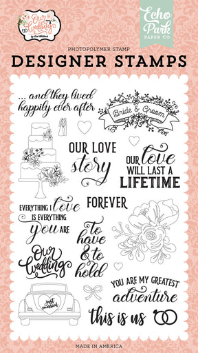 Our Wedding Our Love Story Stamp Set