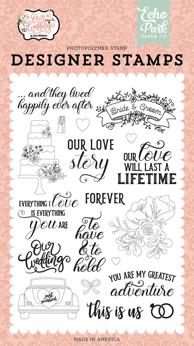 Our Wedding Our Love Story Stamp Set
