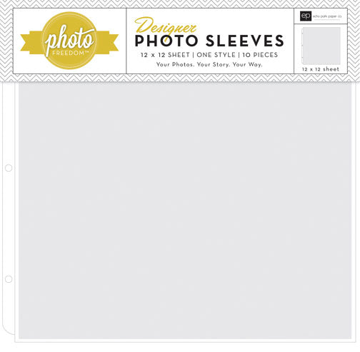 Designer Photo Sleeves - 12x12 Pocket Page 10 Sheet Pack