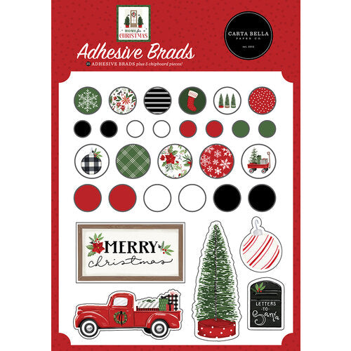 Home For Christmas Collection -  Decorative Brads